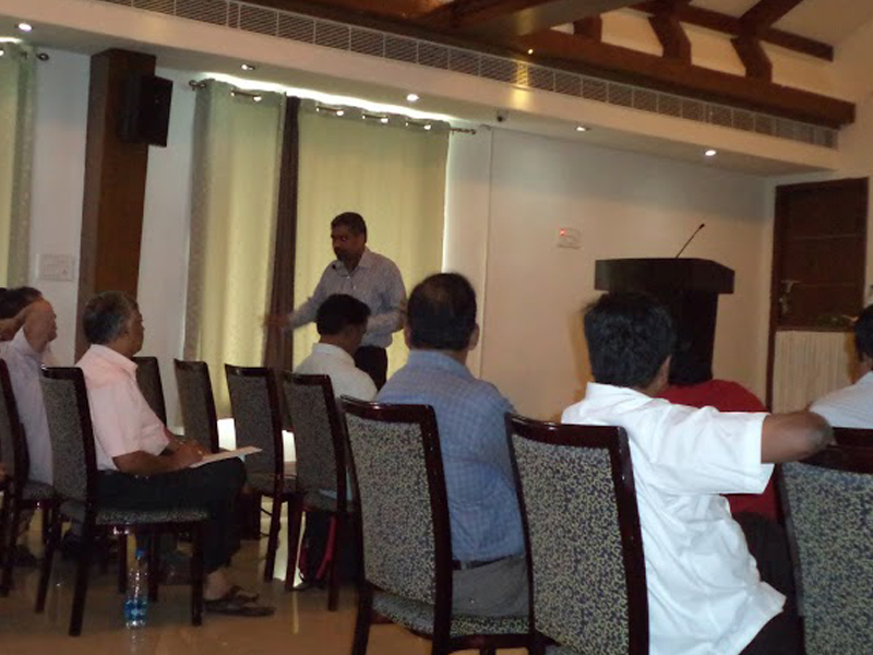CA Sasi Kumar delivering a lecture at Regional CPE Seminar, Chirala, AP